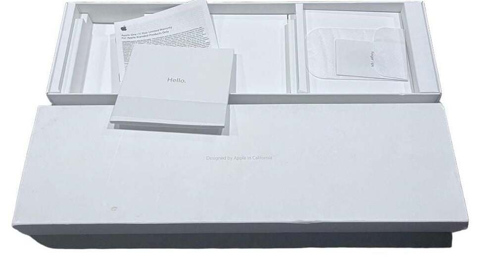Apple iMac Magic Mouse Keyboard Empty Box with Documentation